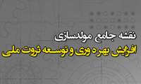 نقشه جامع مولدسازی افزایش بهره وری و توسعه ثروت ملی